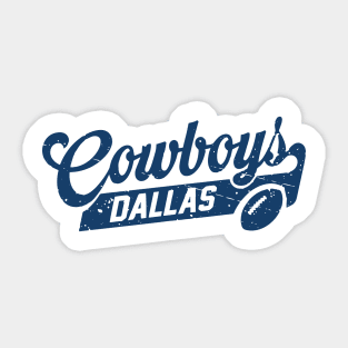 Cowboys Retro Sticker